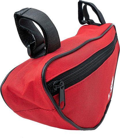 SYSTEM-S Fahrrad Tasche wasserfest Dreiecktasche Rahmentasche Triangeltasche Rot