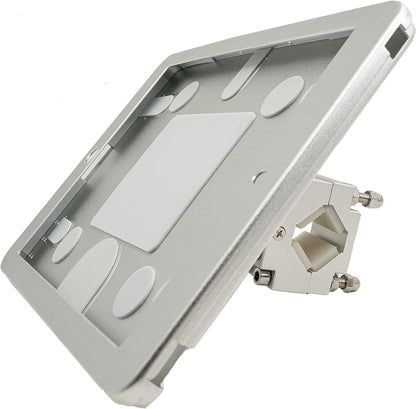 SYSTEM-S rod holder with lock fastening made of metal for iPad 9.7" (2018) A1673 A1674 A1675 A1893 A1954 A1822 A1823 A1474 A1475 A1476 A1566 A1567 Air 1 2