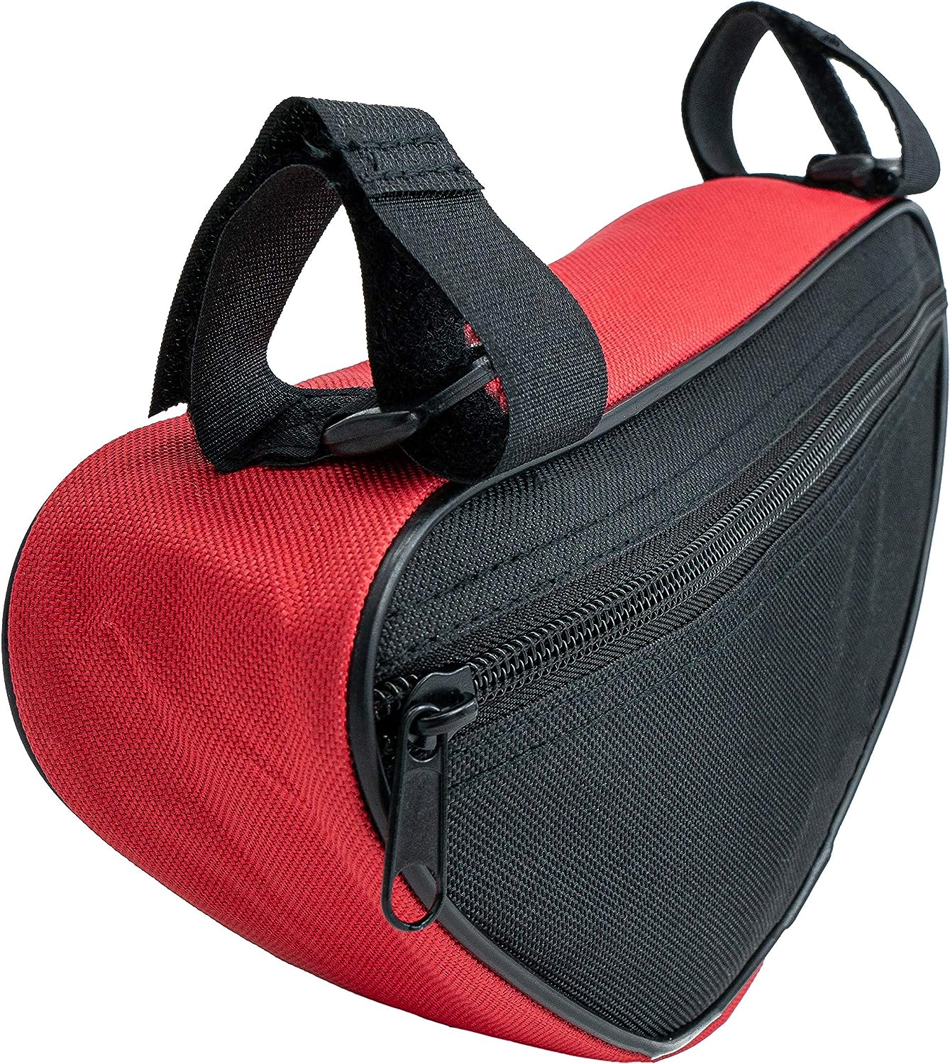 SYSTEM-S Fahrrad Tasche spritzwasserfest Dreiecktasche Rahmentasche Triangeltasche Rot