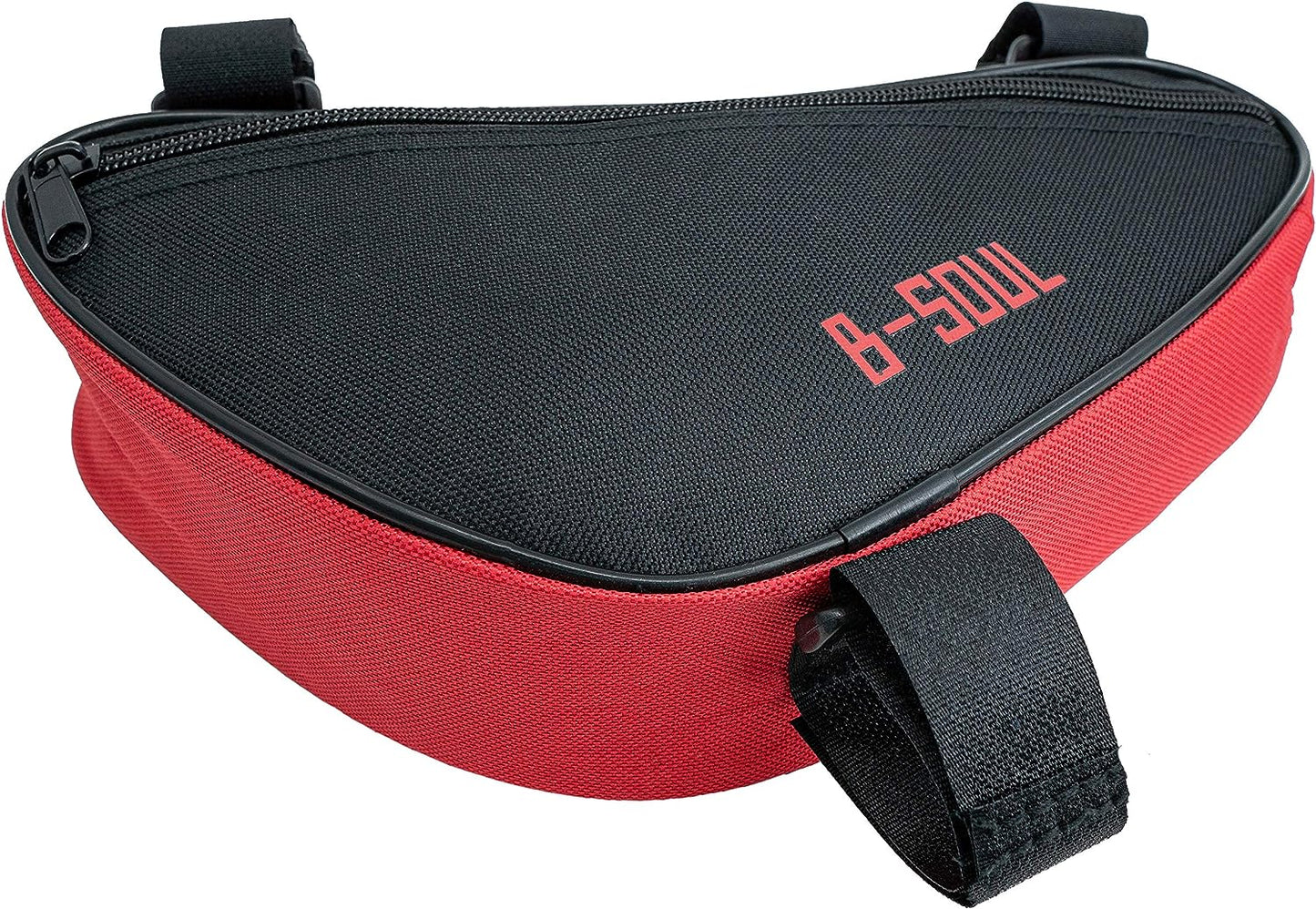 SYSTEM-S Fahrrad Tasche spritzwasserfest Dreiecktasche Rahmentasche Triangeltasche Rot