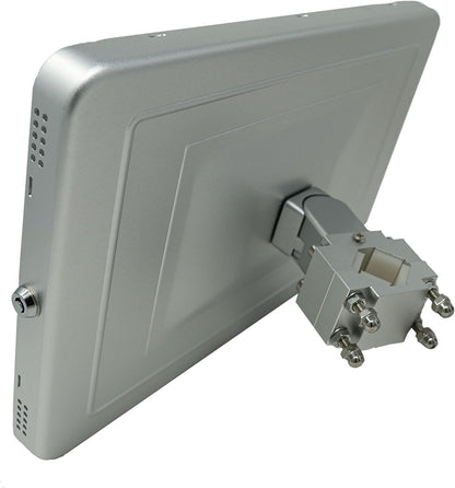 SYSTEM-S Stangen Halterung mit Schloss Befestigung aus Metall für iPad Pro 12.9" (2018, 2020, 2021)