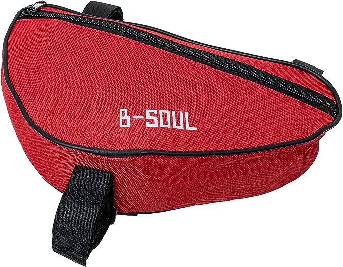 SYSTEM-S Fahrrad Tasche wasserfest Dreiecktasche Rahmentasche Triangeltasche Rot