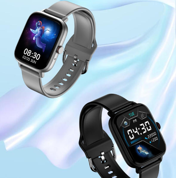 Smartwatch mit Bluetooth-Telefonie, 1,69" Display, Herzfrequenz & SpO₂, IP67
