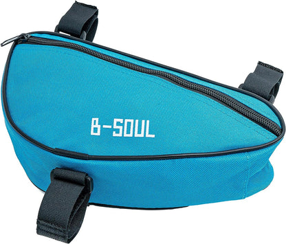 SYSTEM-S Fahrrad Tasche wasserfest Dreiecktasche Rahmentasche Triangeltasche Blau