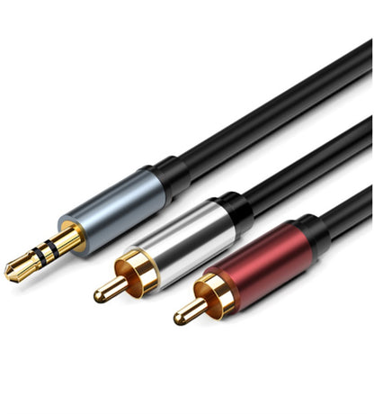 AUX 3.5mm Male to RCA Male Cable Audio RCA Gold Plated TPE