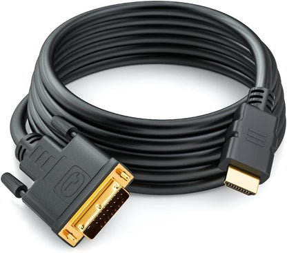 Bidirectional HDMI Male to DVI Male & DVI Male to HDMI Male Cable Converter Full HD 1080p Gold Plated