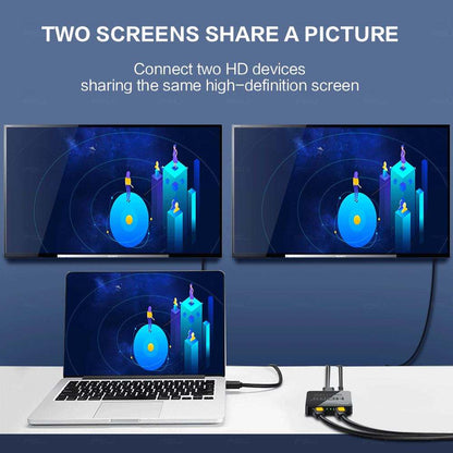 1-in-2-out HDMI Splitter 4K Ultra HD 4K@30Hz 1080p@60Hz