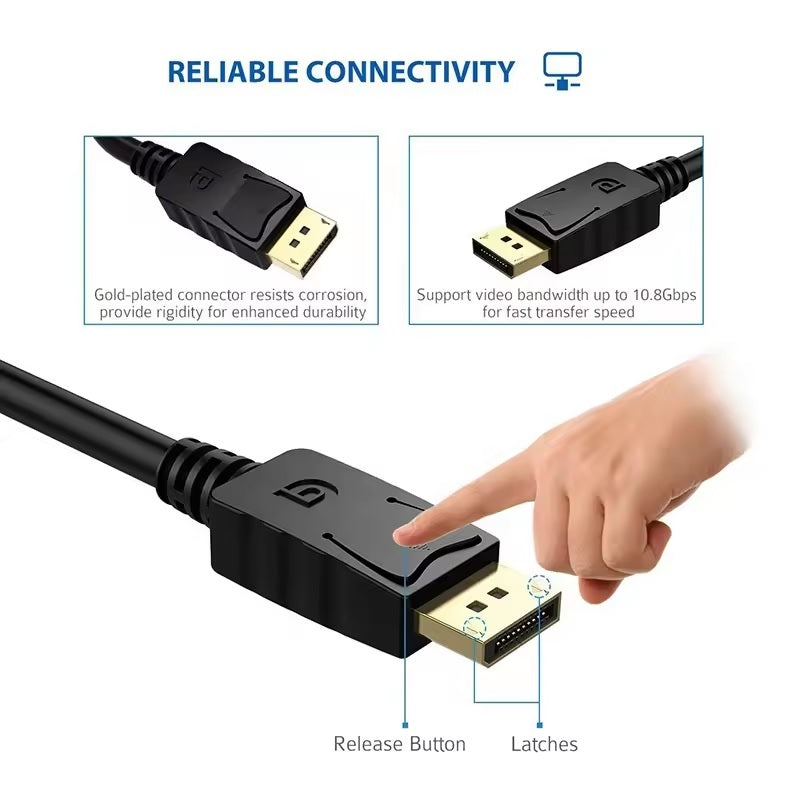 DP Male to DVI Female Adapter Converter Full HD 1080p Gold Plated