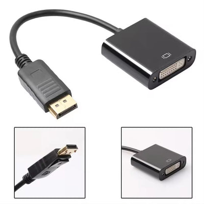 DP Male to DVI Female Adapter Converter Full HD 1080p Gold Plated