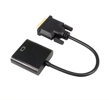 DVI Male to VGA Female Adapter Converter Full HD 1080p Gold Plated