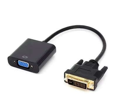 DVI Male to VGA Female Adapter Converter Full HD 1080p Gold Plated