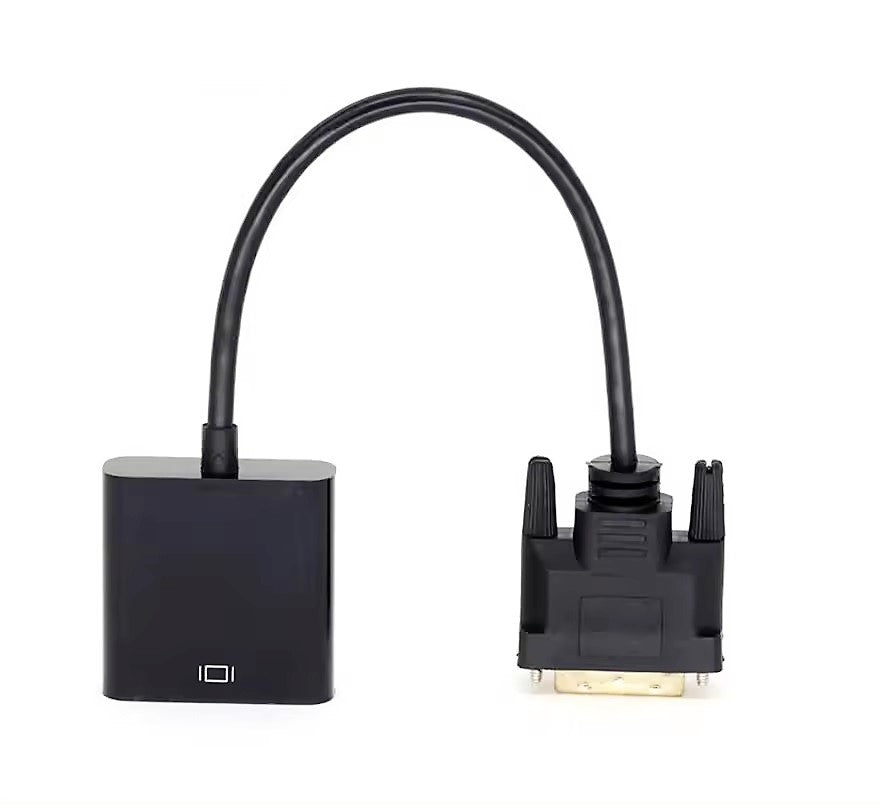 DVI Male to VGA Female Adapter Converter Full HD 1080p Gold Plated