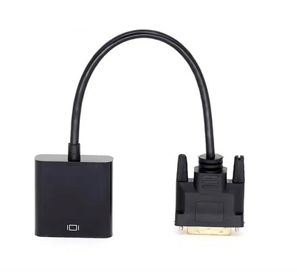 DVI Male to VGA Female Adapter Converter Full HD 1080p Gold Plated