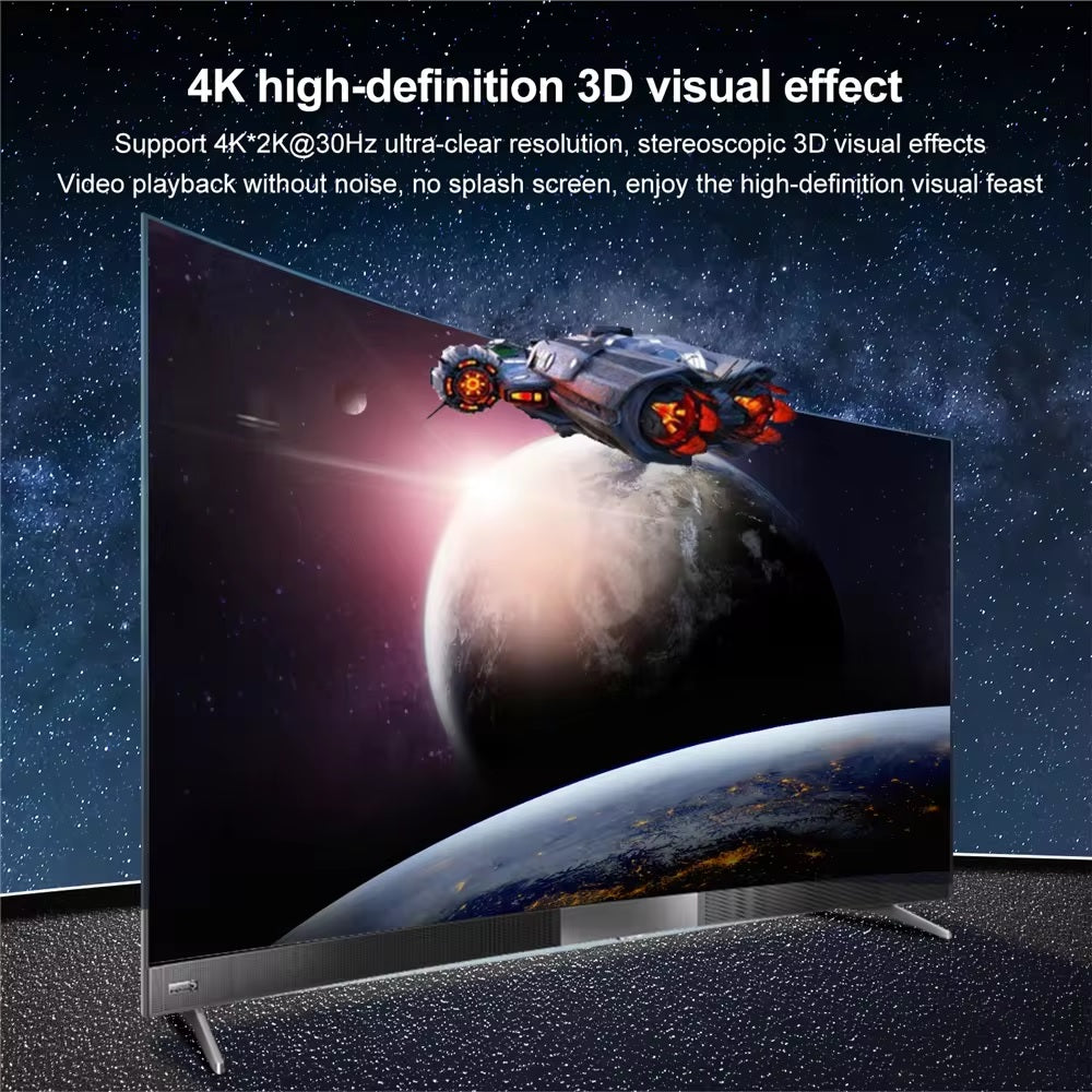 1-in-4-out HDMI Splitter 4K Ultra HD 4K@30Hz 1080p@60Hz