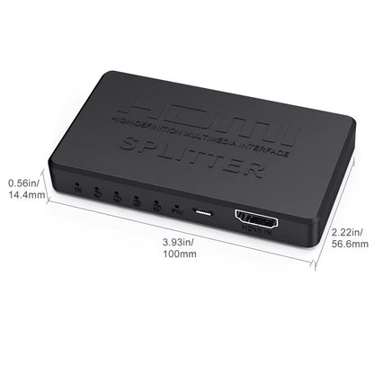 1-in-4-out HDMI Splitter 4K Ultra HD 4K@30Hz 1080p@60Hz