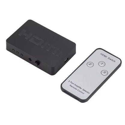 3-in-1-out HDMI Switch Full HD 1080p or Ultra HD 4K with remote