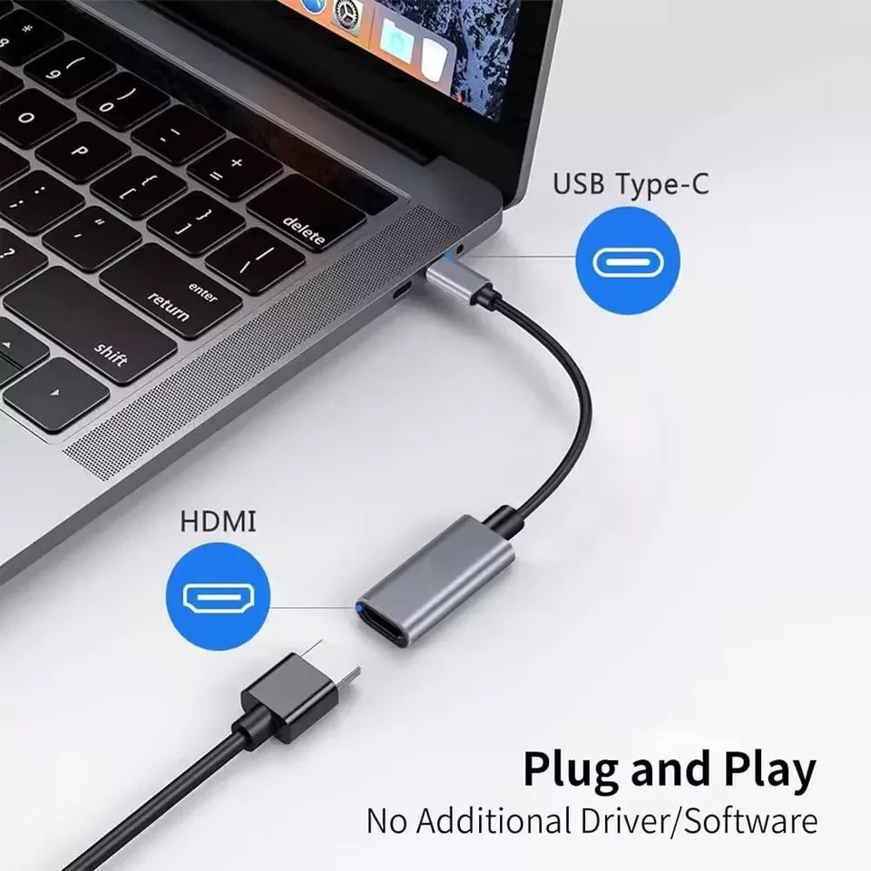 USB-C Male to HDMI Female Adapter 4K@30Hz USB-C 3.1