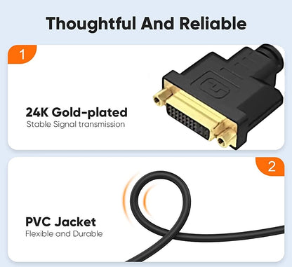 Bidirectional HDMI Male to DVI Female adapter Full HD 1080p