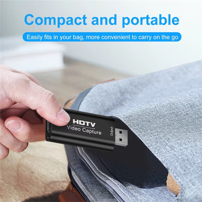 Video Capture Card HDMI USB + USB-C cable