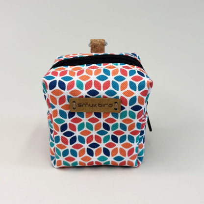 Mini bag for headphones &amp; co. | Made of organic cotton | Colorful design | PocketCube model