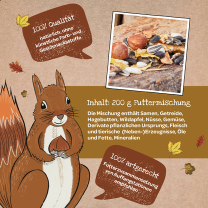 Open-air buffet for squirrels