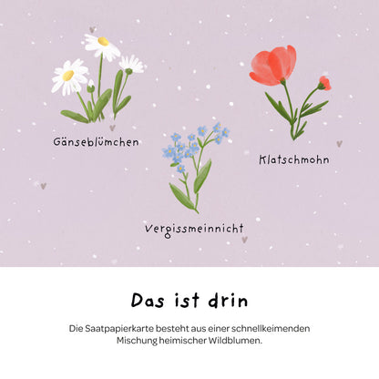 Grußkarte - Du wunderschöne Seele