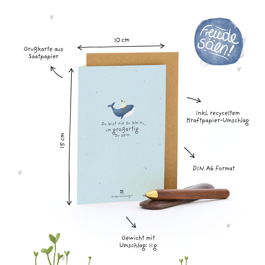 Greeting Card - You are never too small to be great