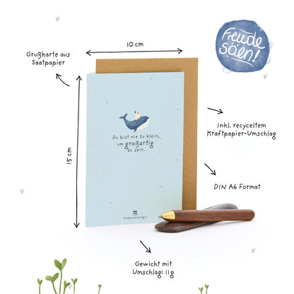 Greeting Card - You are never too small to be great