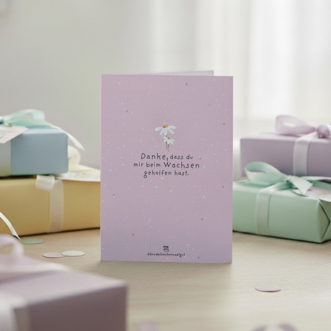 Greeting Card - Thank you for helping me grow