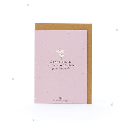 Greeting Card - Thank you for helping me grow