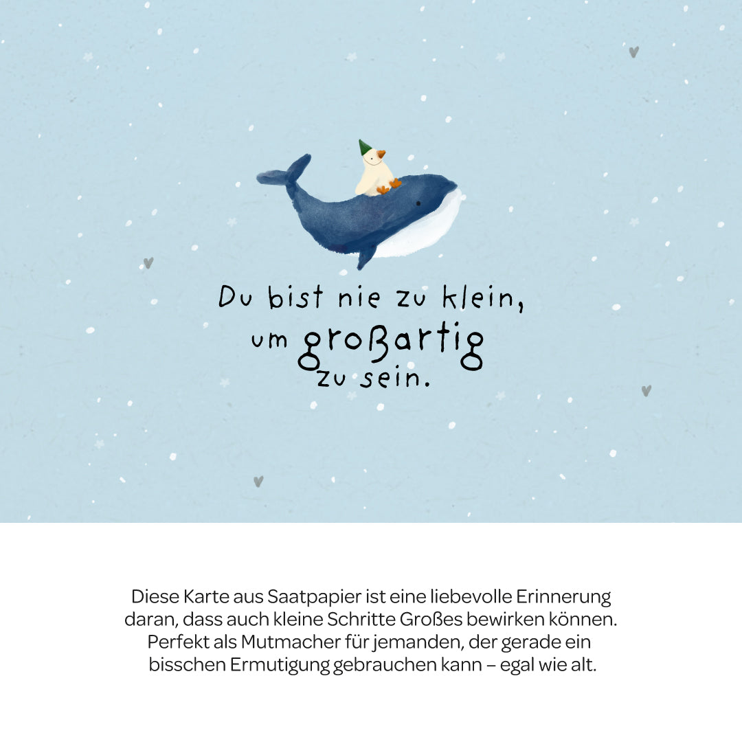 Greeting Card - You are never too small to be great