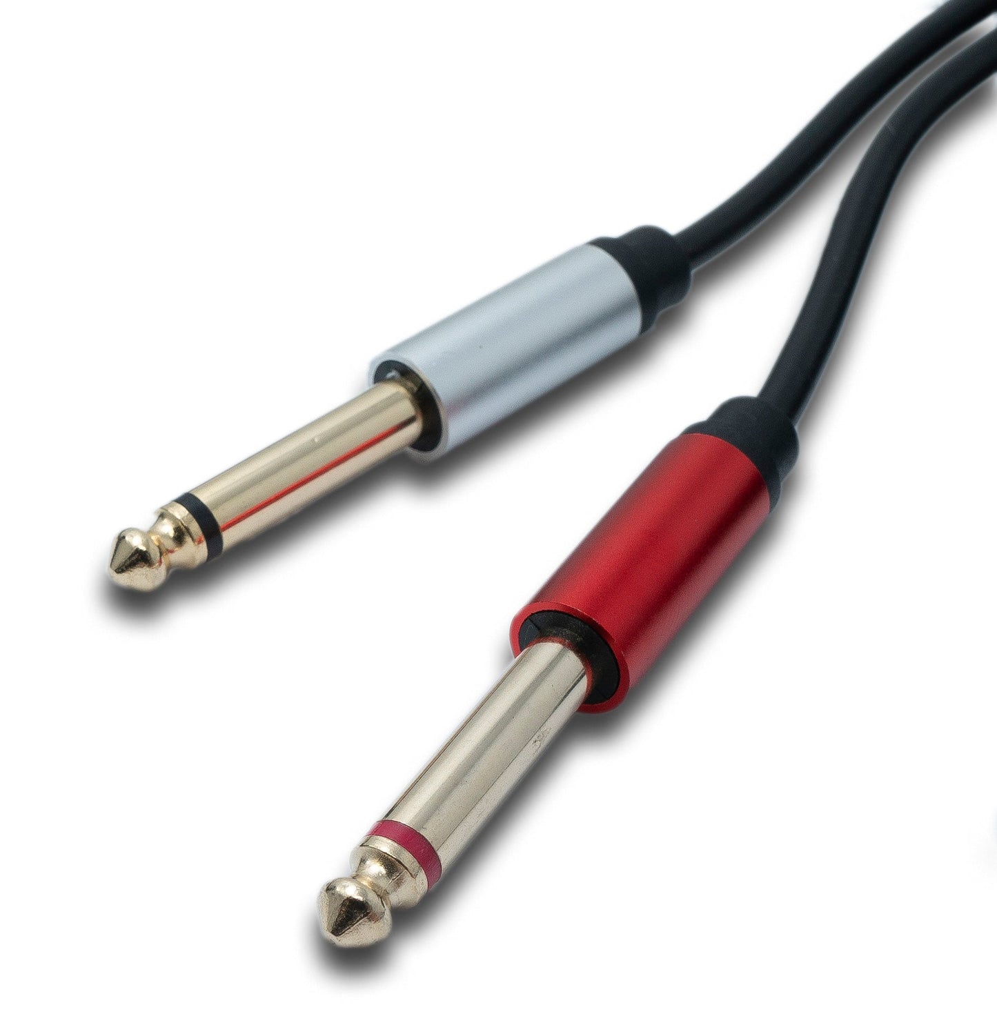 SYSTEM-S Y Audio Kabel 5 m Stereo TRS 3,5 mm Stecker zu 2x 6.35 mm Klinke TS Stecker