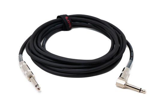 SYSTEM-S Audio Kabel 450 cm 6.35 mm Klinke Stecker zu Stecker Winkel AUX Schwarz