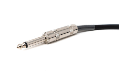 SYSTEM-S Audio Cable 450 cm 6.35 mm Jack Male to Male Angle AUX Black