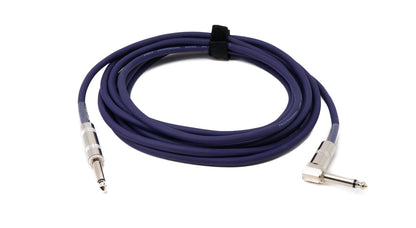 SYSTEM-S Audio Kabel 450 cm 6.35 mm Klinke Stecker zu Stecker Winkel AUX in Lila