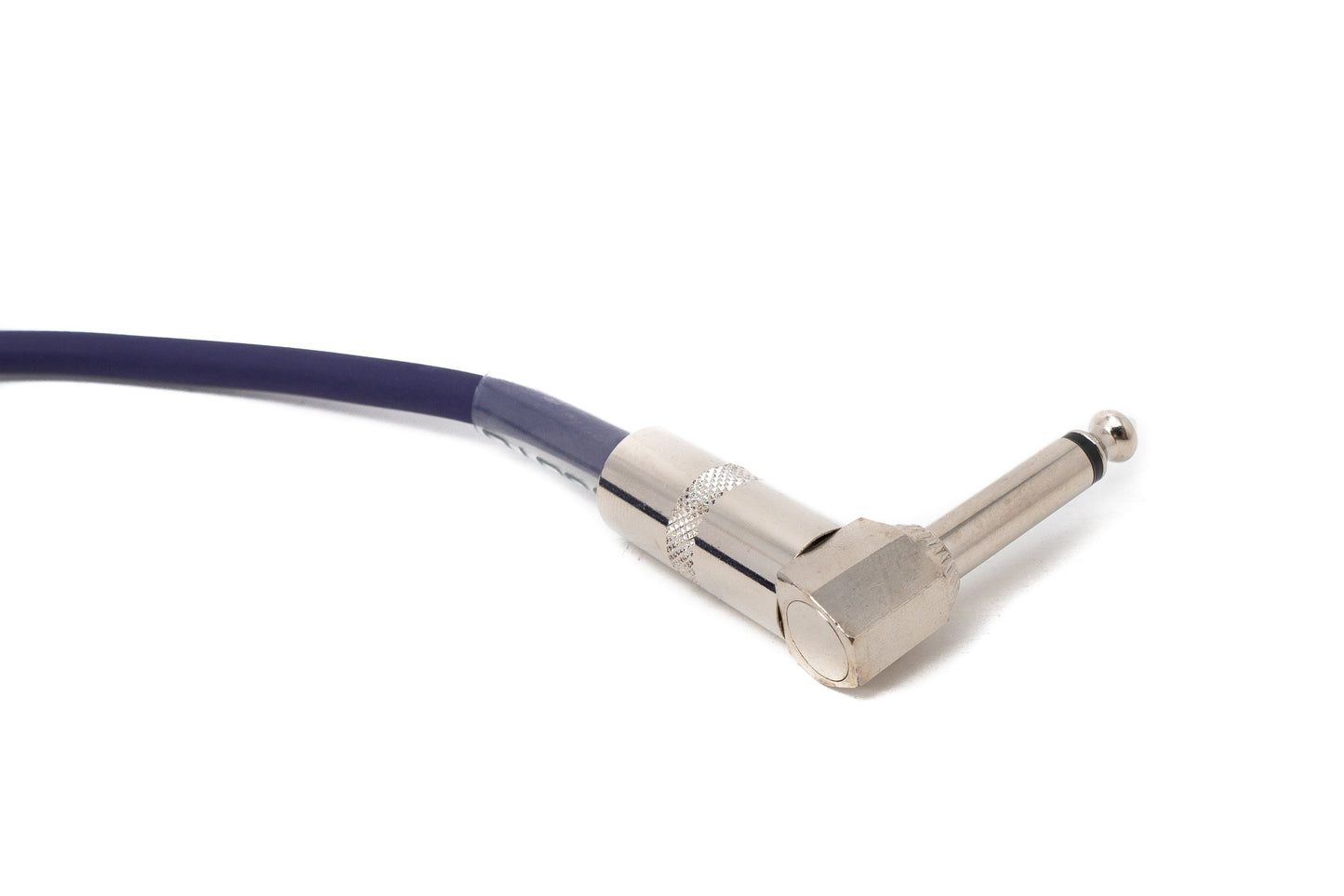 SYSTEM-S Audio Kabel 450 cm 6.35 mm Klinke Stecker zu Stecker Winkel AUX in Lila