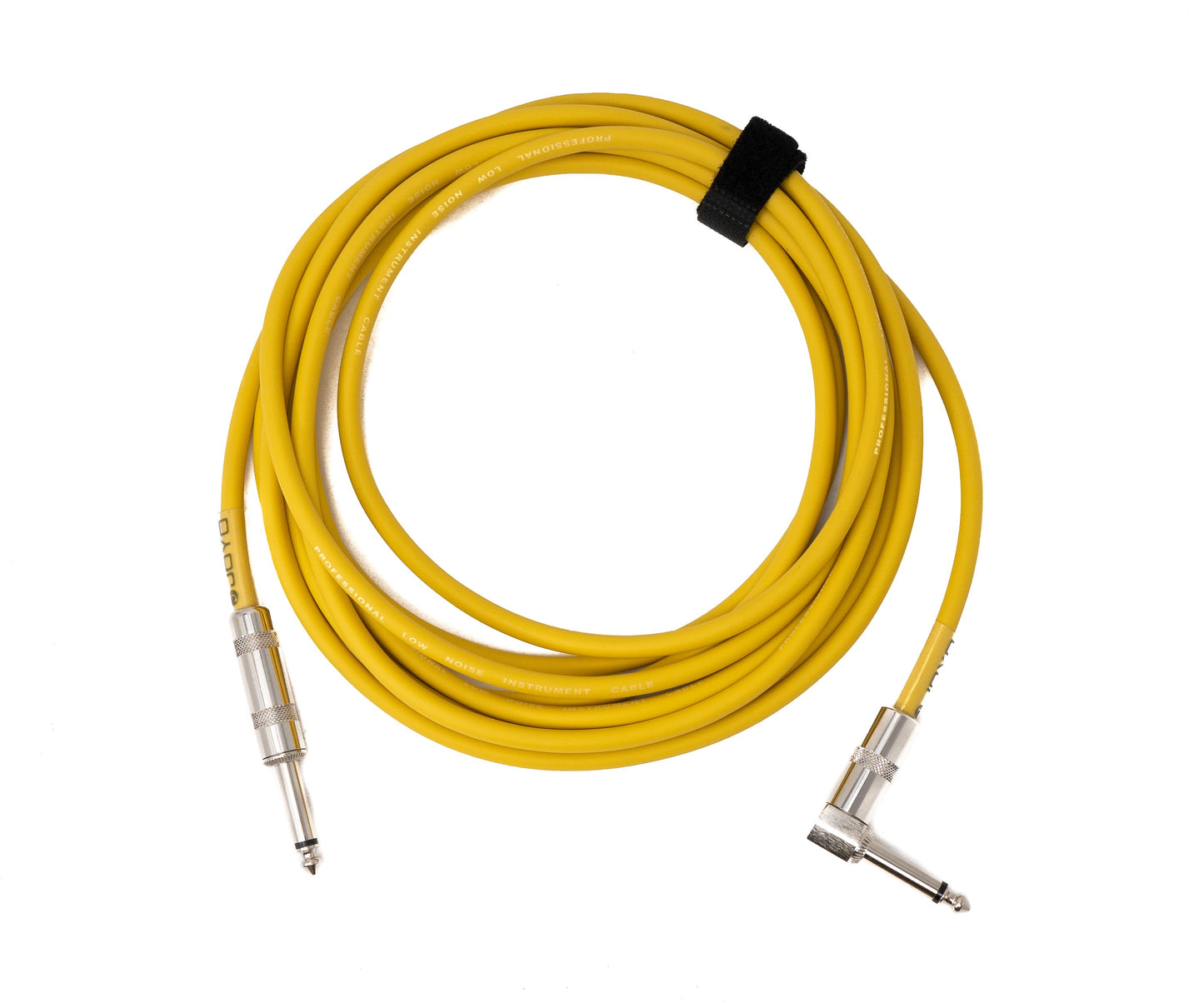 SYSTEM-S Audio Kabel 450 cm 6.35 mm Klinke Stecker zu Stecker Winkel AUX Gelb