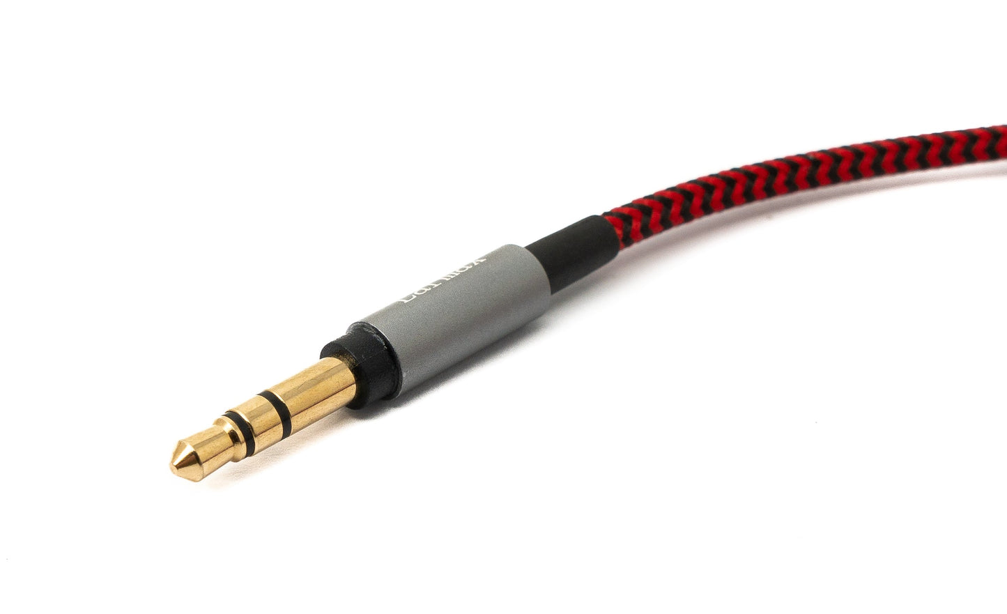 SYSTEM-S Audio Kabel 150 cm 3.5 mm Klinke Stecker zu Mini XLR Buchse geflochten in Rot