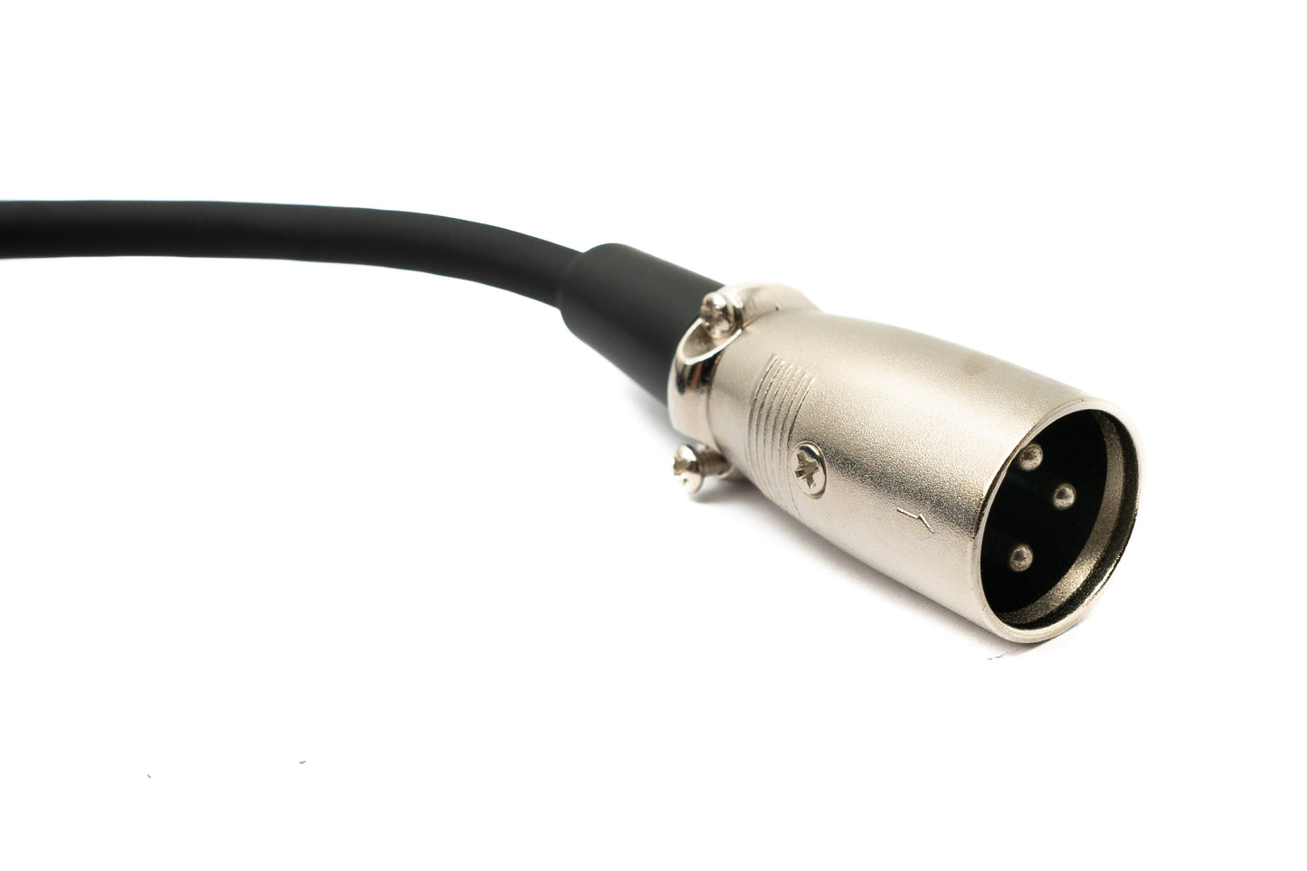SYSTEM-S Audio Kabel 100 cm 6.35 mm Klinke Stecker zu XLR Stecker in Schwarz