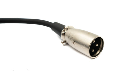 SYSTEM-S Audio Kabel 100 cm 6.35 mm Klinke Stecker zu XLR Stecker in Schwarz
