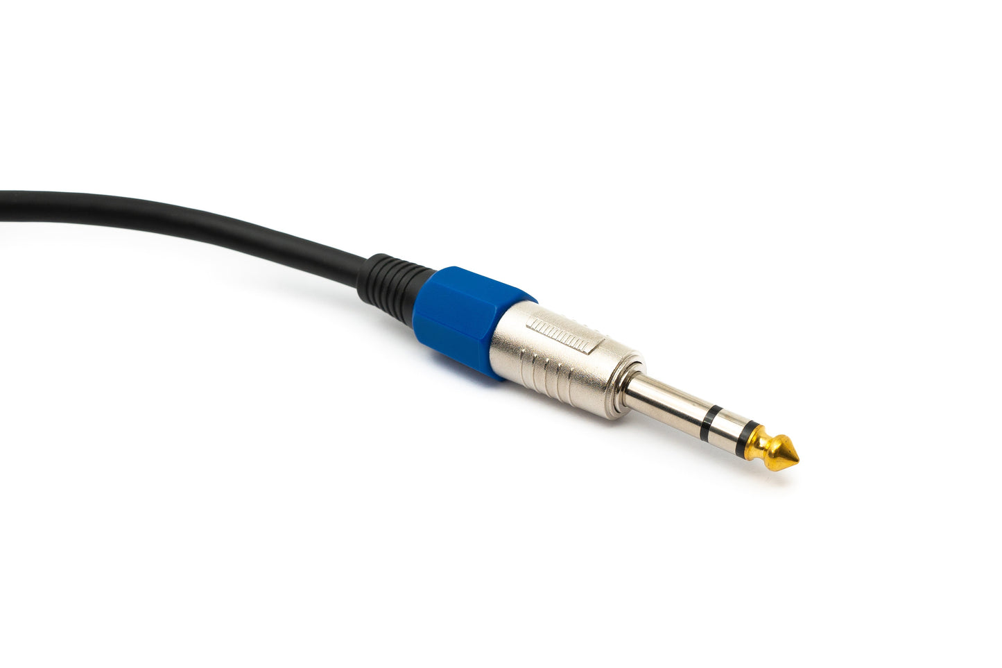 SYSTEM-S Audio Kabel 15 m 6.35 mm Klinke Stecker zu XLR Stecker in Schwarz