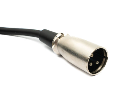 SYSTEM-S Audio Kabel 5 m 6.35 mm Klinke Stecker zu XLR Stecker in Schwarz