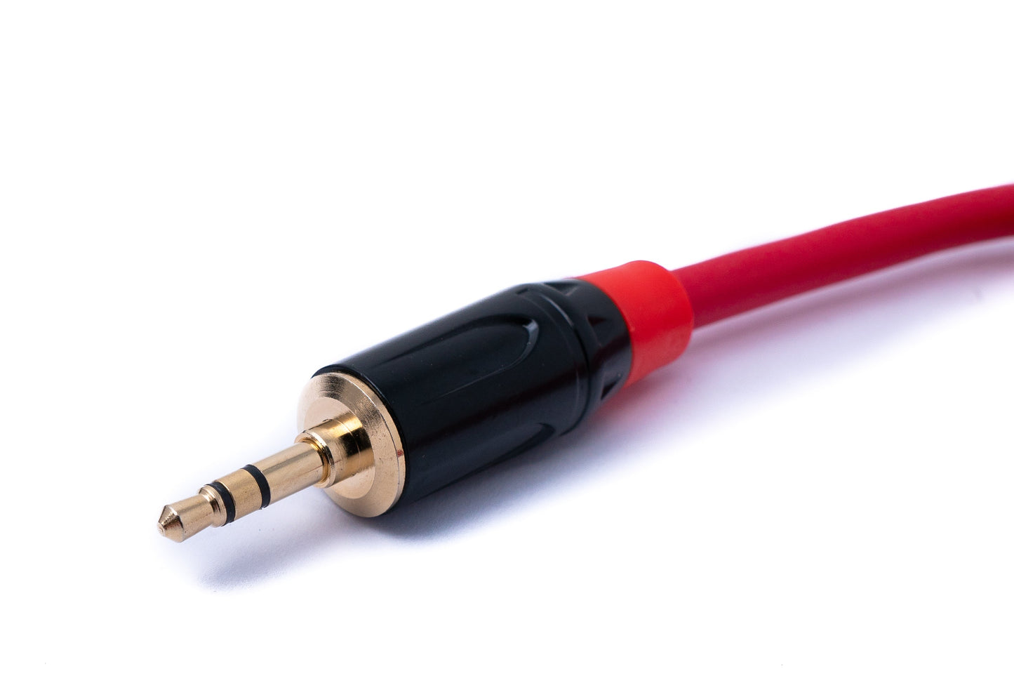 SYSTEM-S Audio Kabel 100 cm 3.5 mm Klinke Stecker zu XLR Buchse in Rot