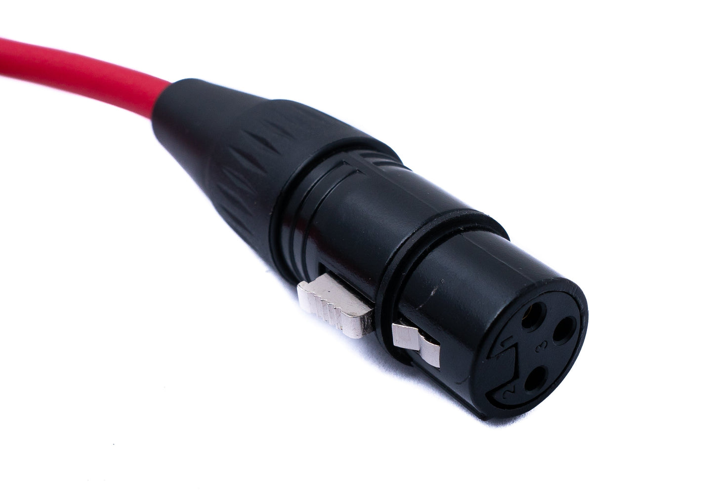 SYSTEM-S Audio Kabel 100 cm 3.5 mm Klinke Stecker zu XLR Buchse in Rot