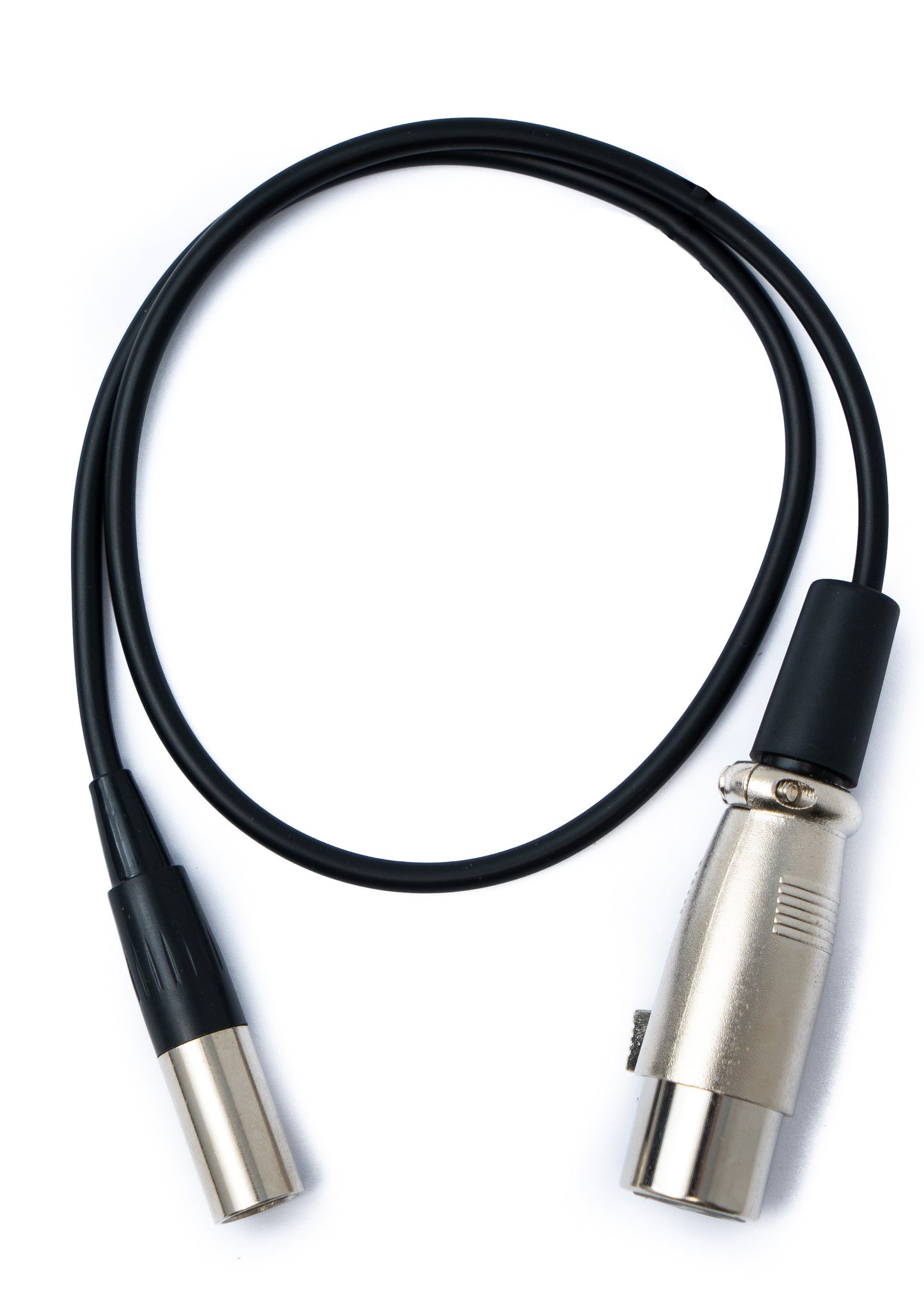 SYSTEM-S Audio Cable 50 cm Mini XLR 3-pin plug to XLR 3-pin socket Black