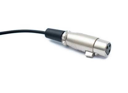 SYSTEM-S Audio Cable 50 cm Mini XLR 3-pin plug to XLR 3-pin socket Black