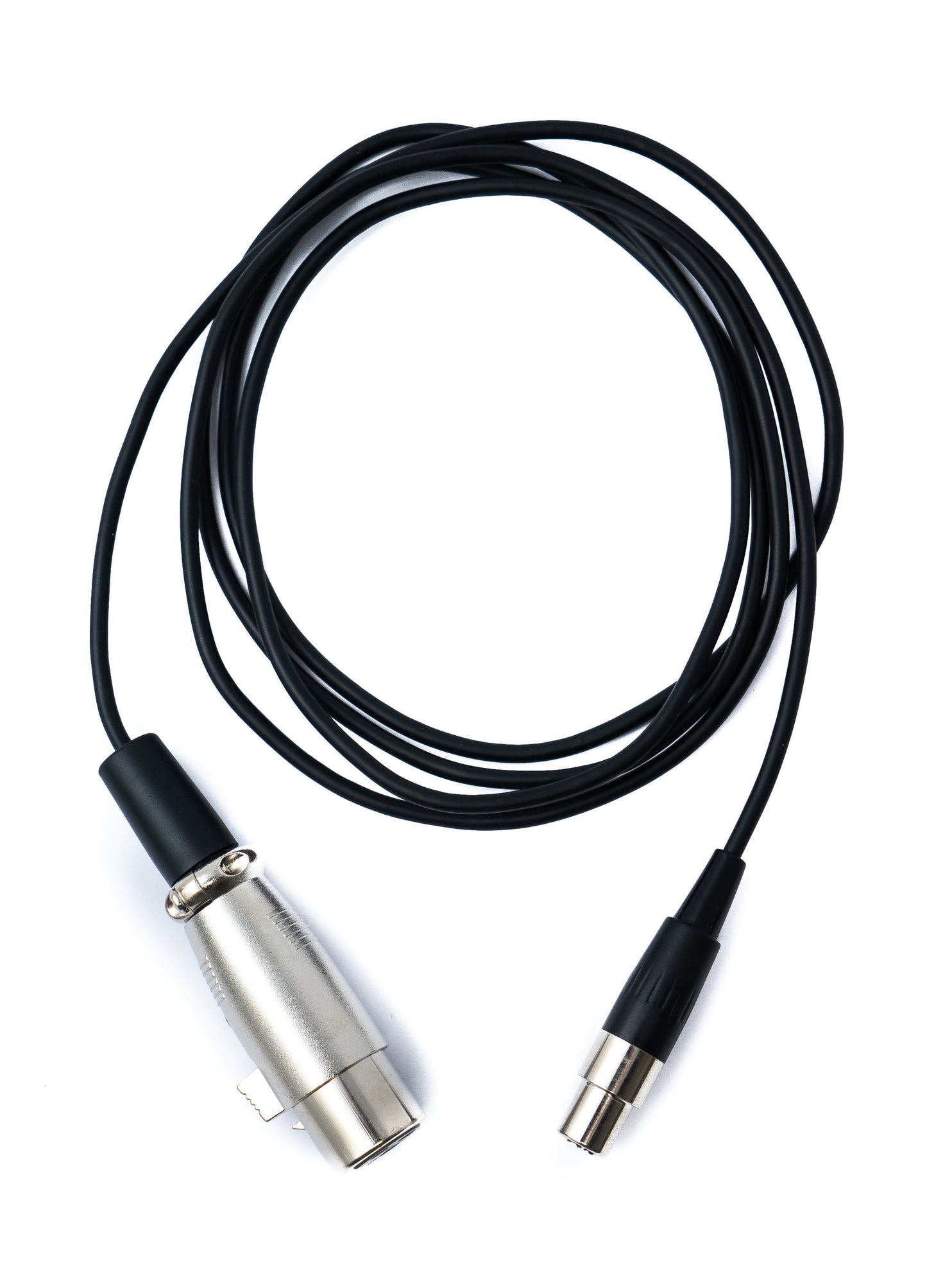 SYSTEM-S Audio Kabel 150 cm Mini XLR 3 polig Buchse zu XLR 3 polig Buchse Schwarz