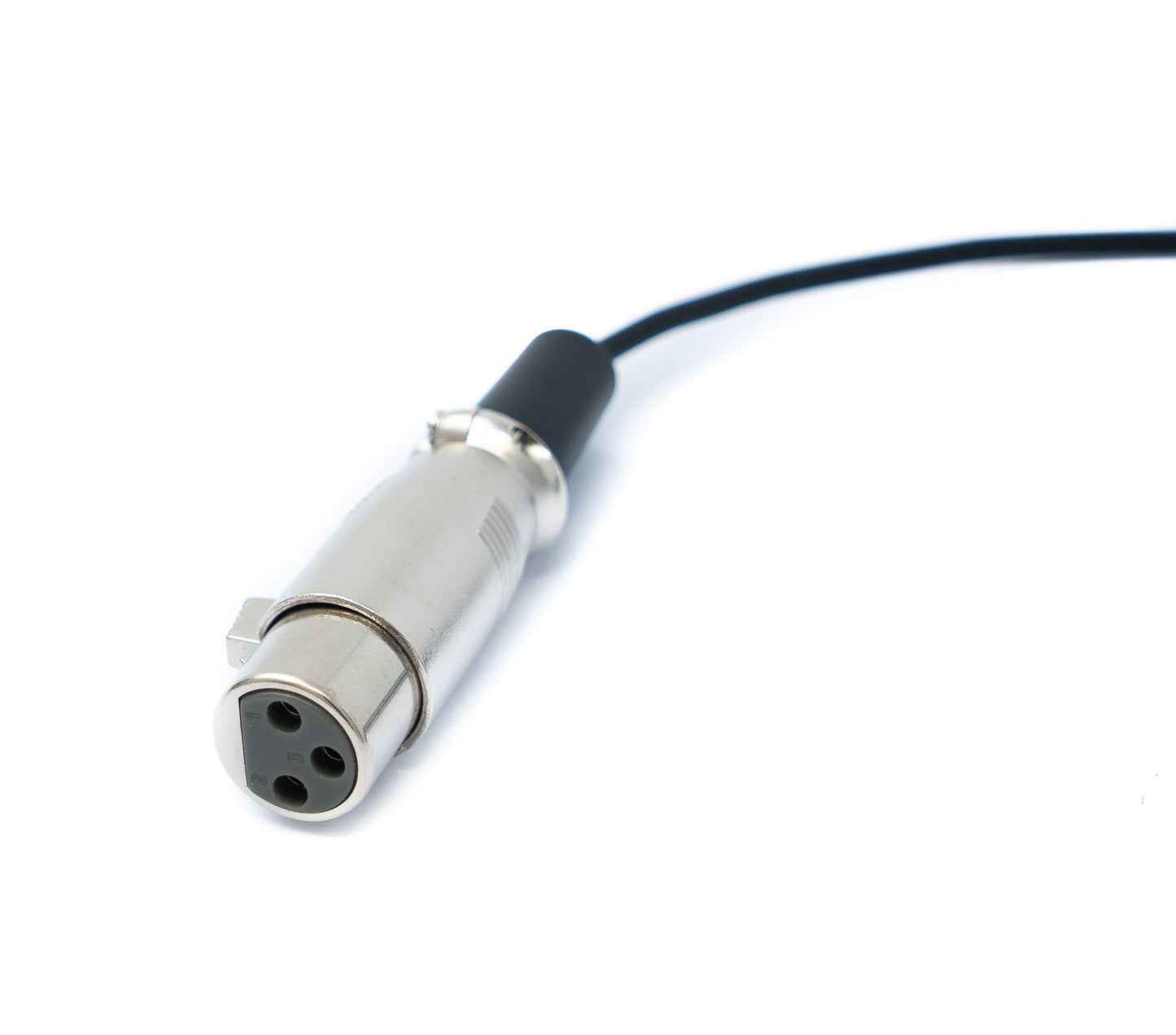 SYSTEM-S Audio Kabel 150 cm Mini XLR 3 polig Buchse zu XLR 3 polig Buchse Schwarz