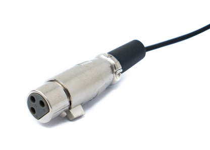 SYSTEM-S Audio Kabel 50 cm Mini XLR 3 polig Buchse zu XLR 3 polig Buchse Schwarz