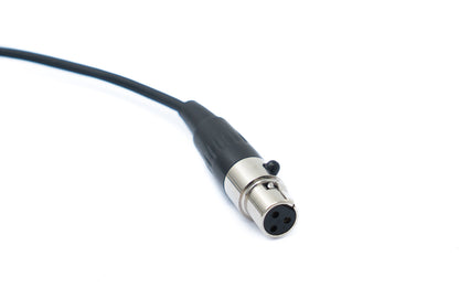 SYSTEM-S Audio Kabel 50 cm Mini XLR 3 polig Buchse zu XLR 3 polig Buchse Schwarz